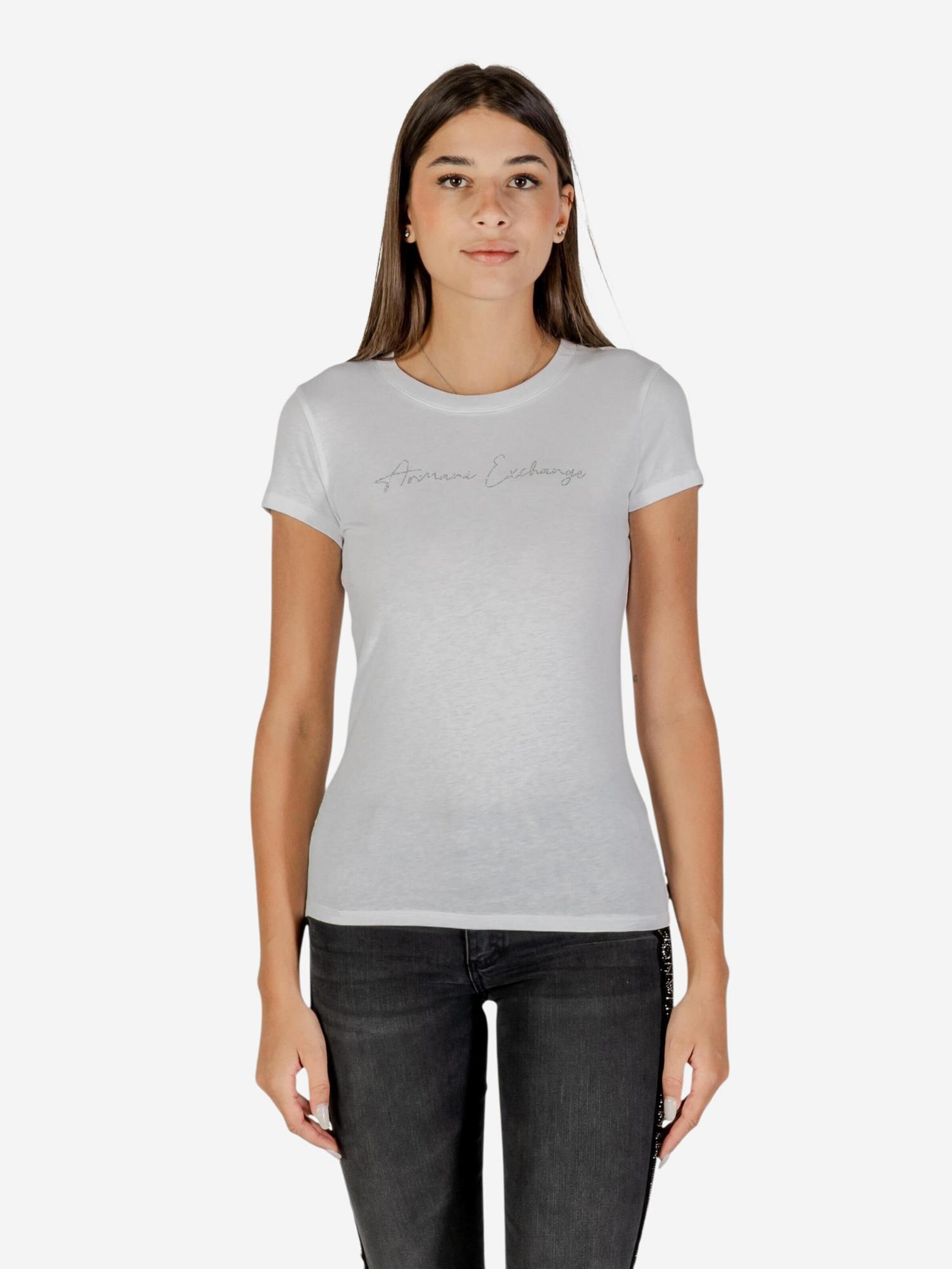 Maglietta 'XW001457 AF10356' di ARMANI EXCHANGE in bianco: frontale