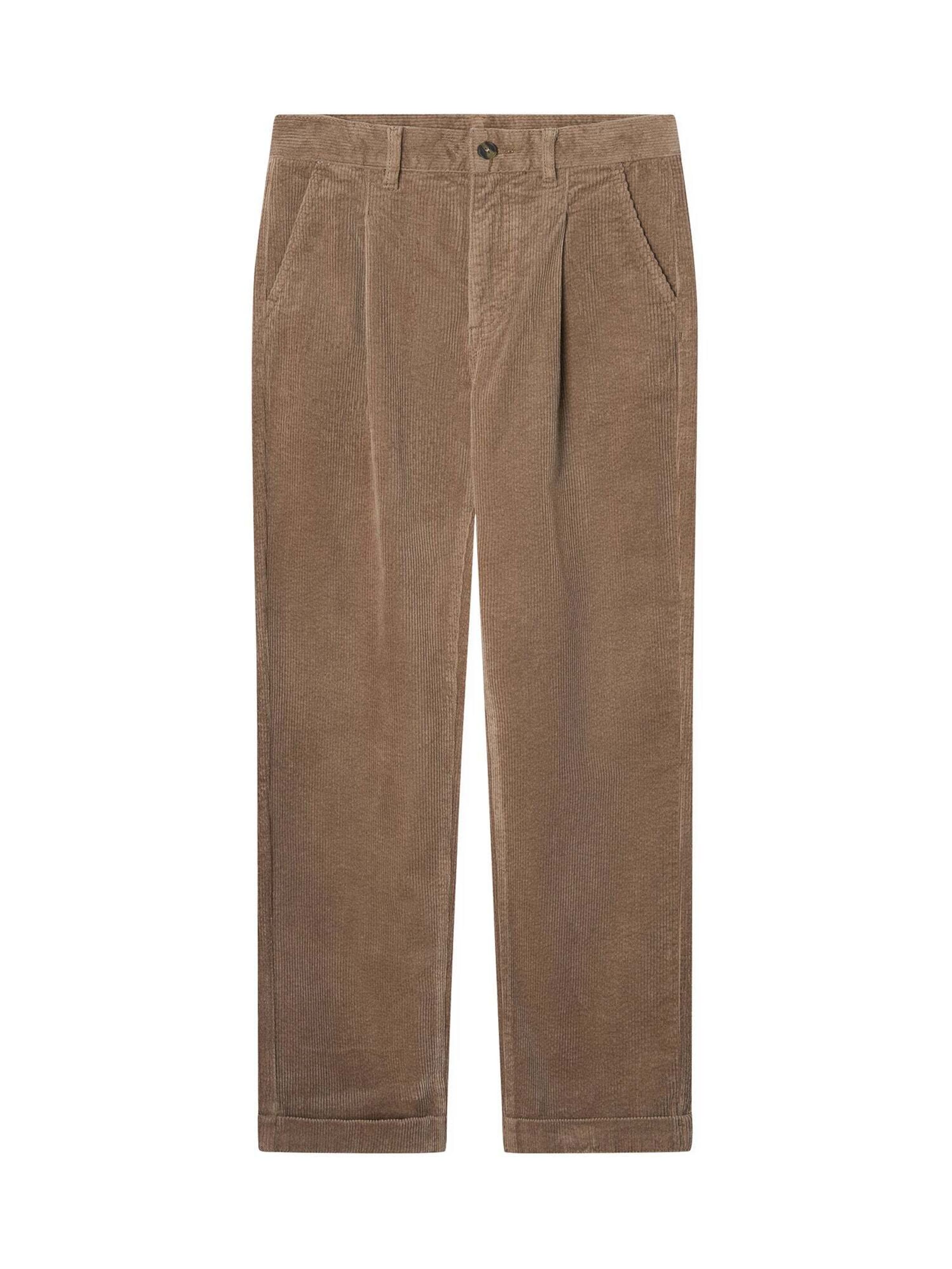 Loosefit Pantalon Hackett London en beige : devant
