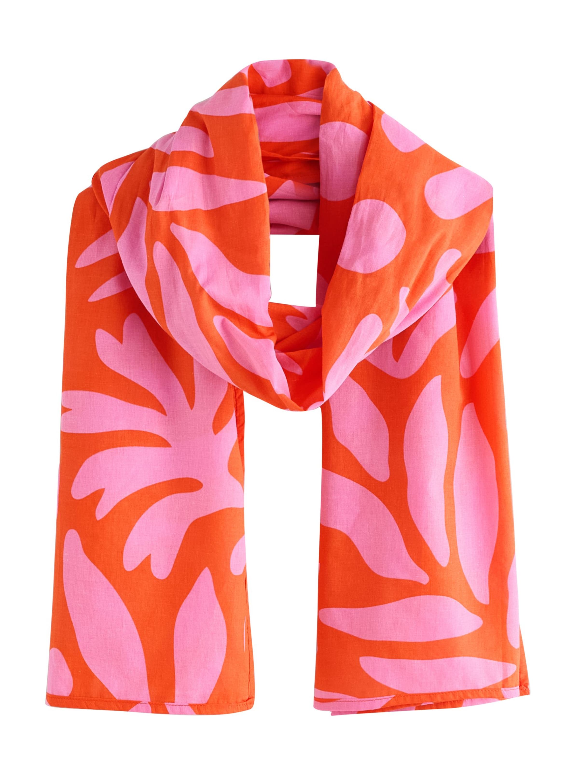 Sciarpa Next di colore arancione neon / rosa chiaro, Visualizzazione prodotti