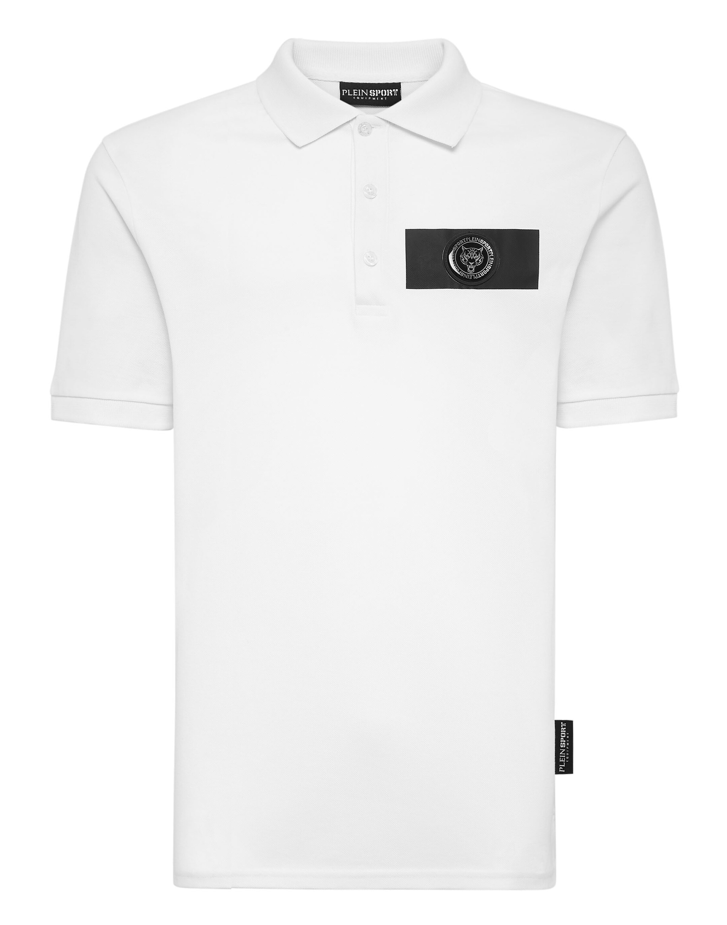 Plein Sport - Camisa 'Scratch' em branco: frente