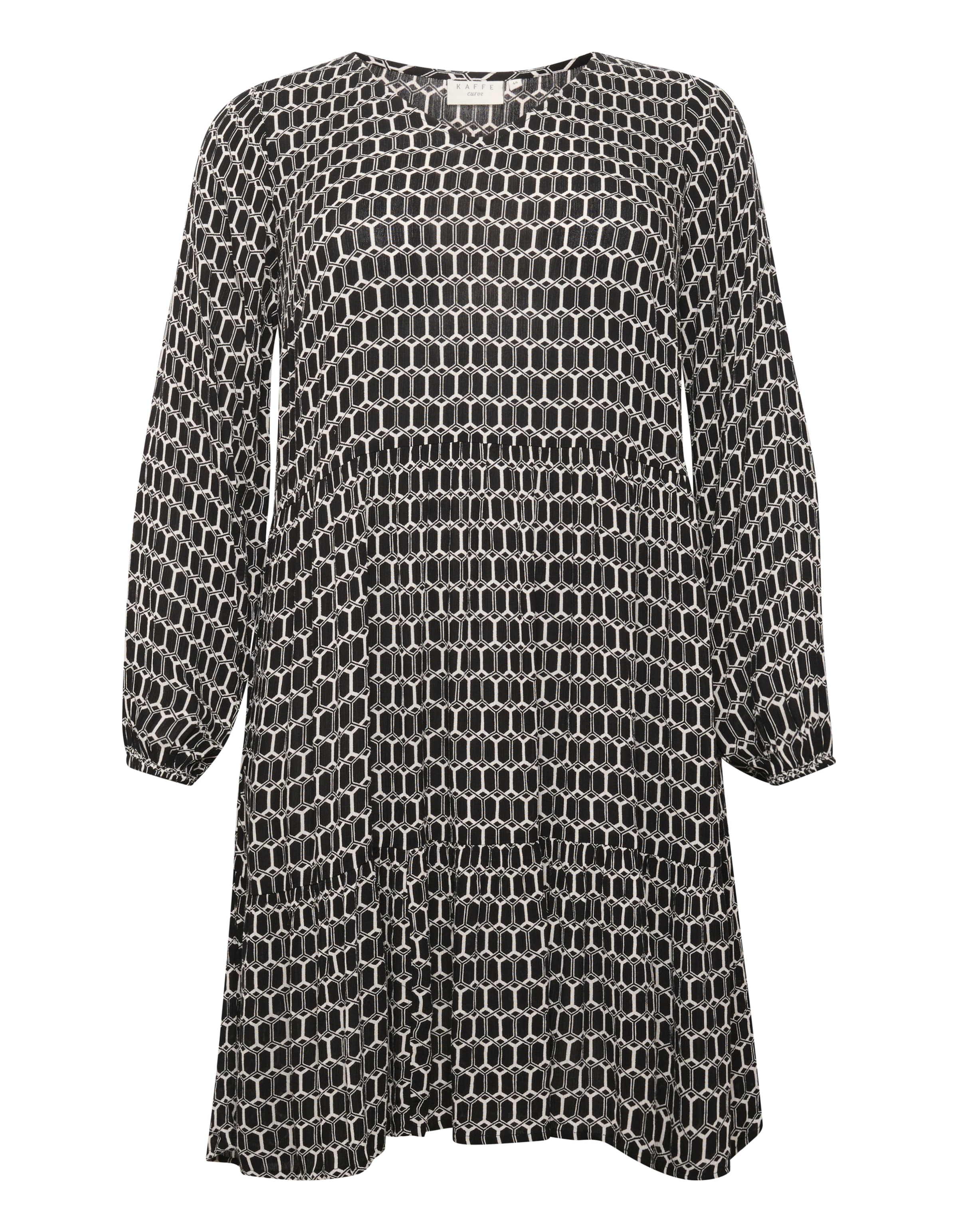 KAFFE CURVE Φόρεμα 'Calia' σε μαύρο: μπροστά