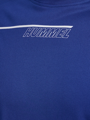 T-Shirt fonctionnel 'Court' Hummel en bleu