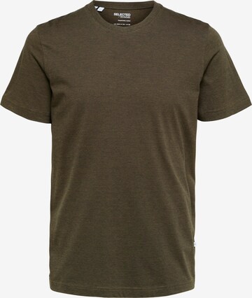SELECTED HOMME - Camiseta 'Norman' en marrón: frente