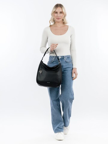 Tamaris Schultertasche 'Felicitas' in Schwarz