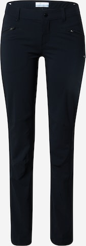 COLUMBIA Slim fit Outdoor trousers in Black: front