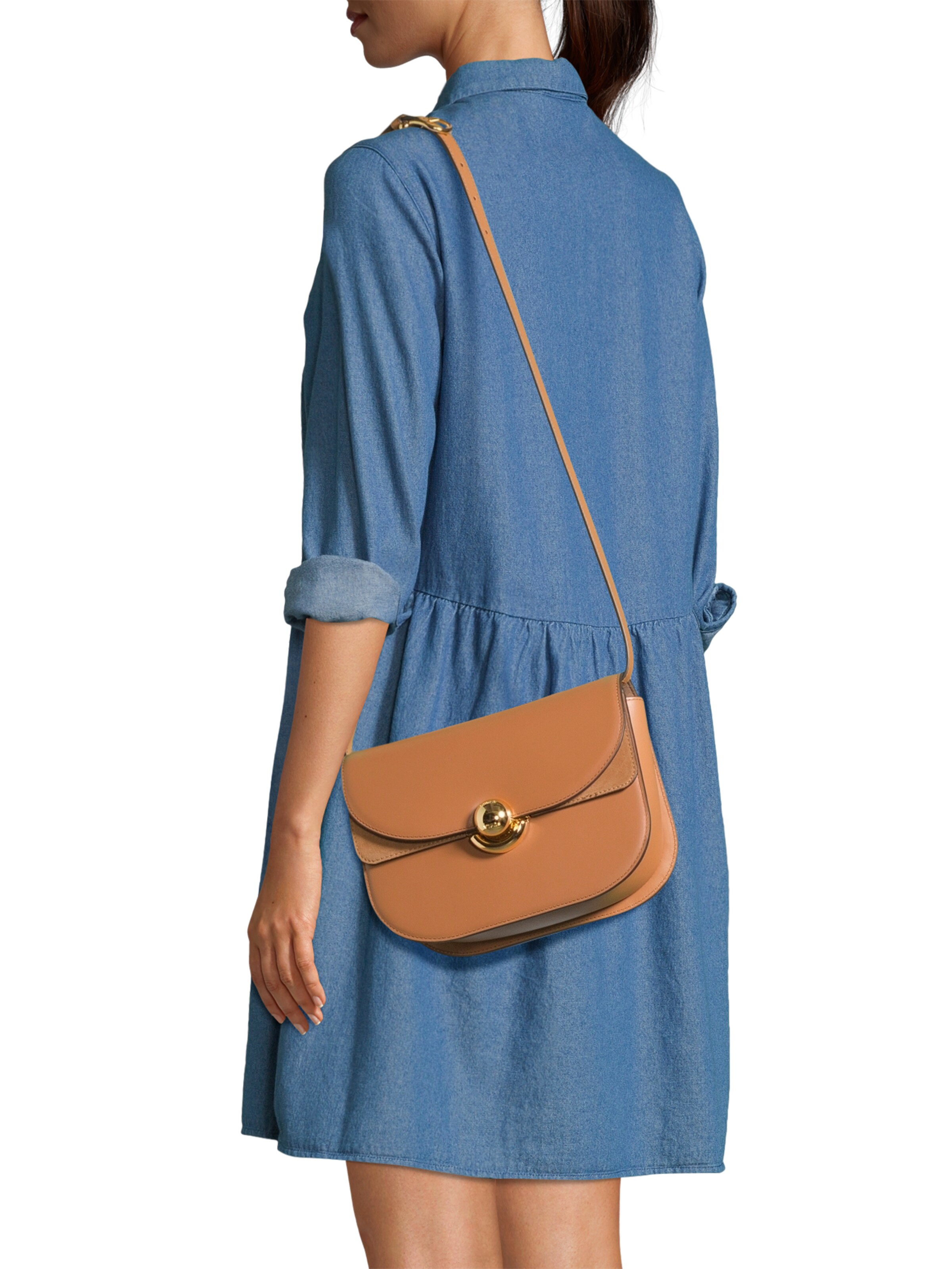 FURLA Õlakott 'SFERA', värv pruun