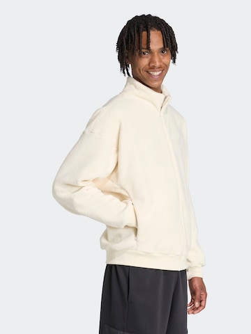 ADIDAS SPORTSWEAR Funktionele fleece-jas in Wit: voorkant