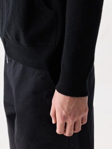 GOBI Cashmere Strickjacke 'Men's Zip-Up Cashmere Hoodie'‌‌‌‌‌‌ in Schwarz