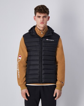 Champion Authentic Athletic Apparel Vest in Black: front