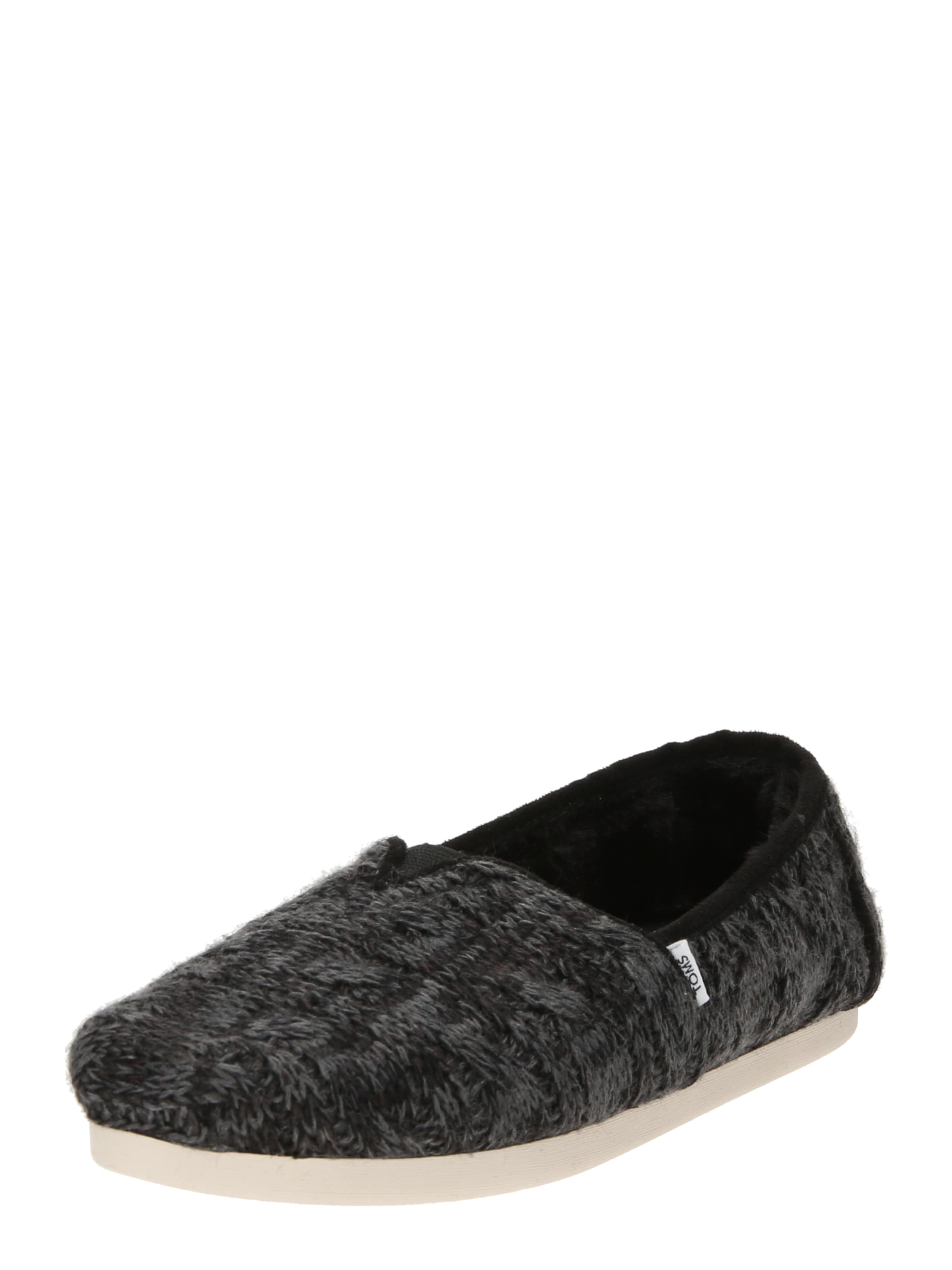TOMS - Sapato Slip-on 'Alpargata' em preto: frente