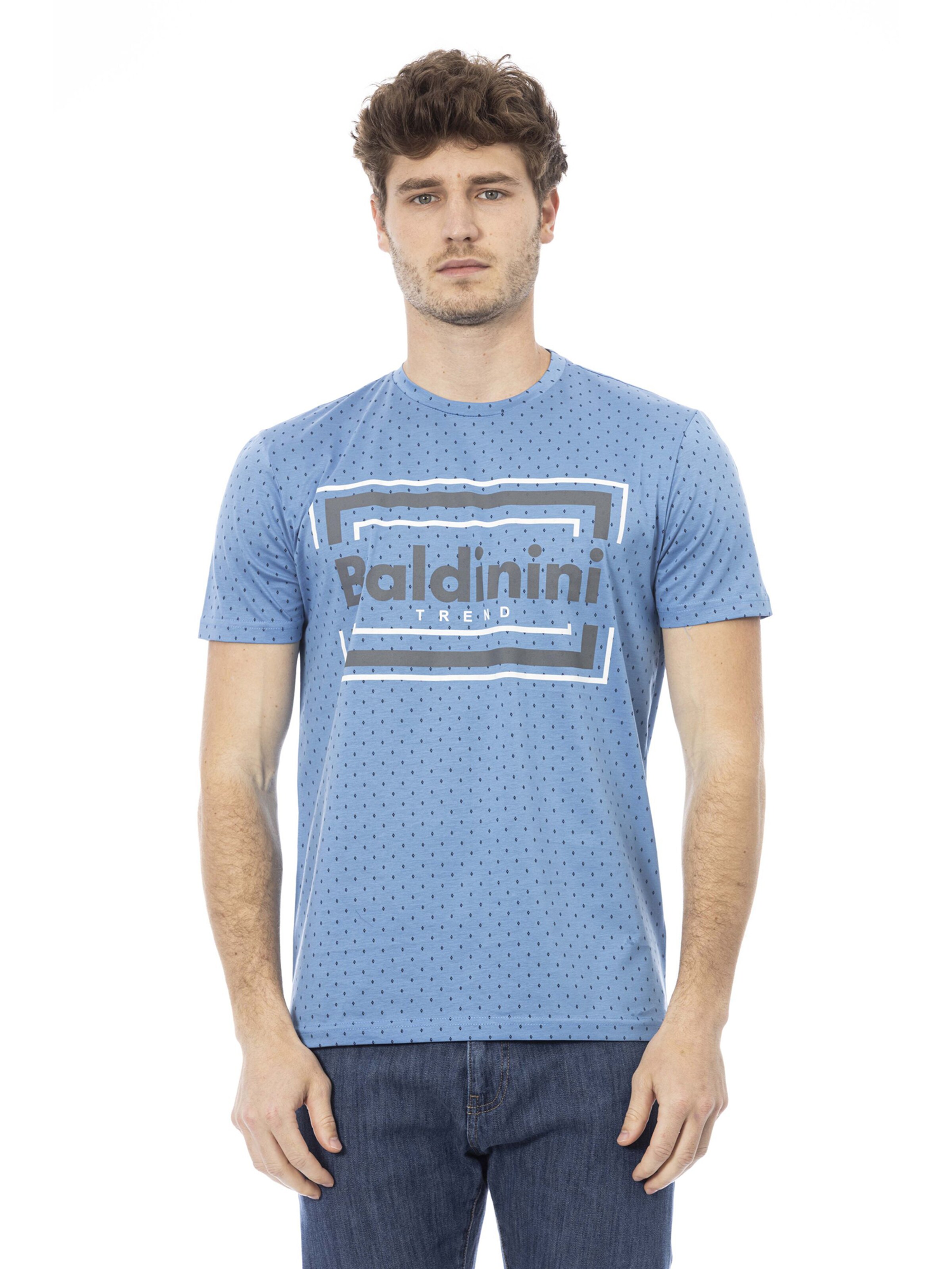 Top 'T-Shirt Uomo Baldinini Trend 100% Cotone Stampa' di Baldinini Trend in blu: frontale