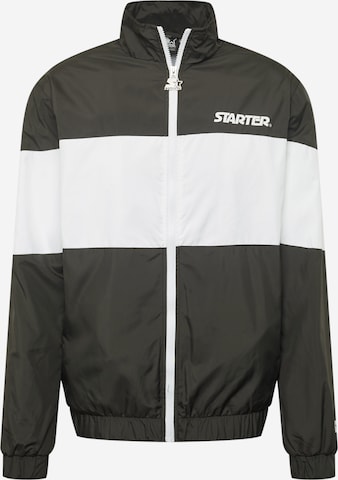 Starter Black Label Between-Season Jacket in Black: front