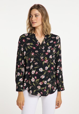 Usha Blouse in Black: front