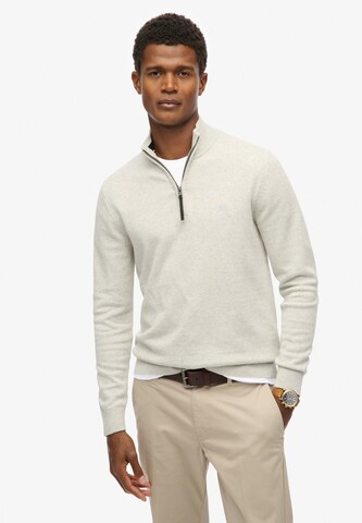 Pull-over 'Essentials' Superdry en gris : devant