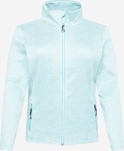 Jachetă  fleece funcțională 'KOS 92' G.I.G.A. DX by killtec pe albastru aqua / alb, Vizualizare produs