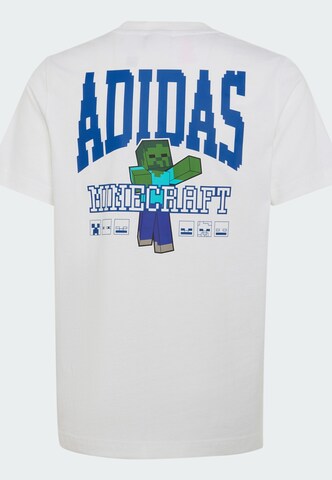 T-Shirt 'Minecraft' ADIDAS SPORTSWEAR en blanc