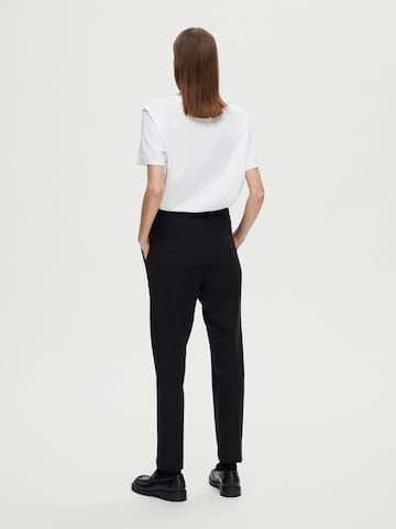 Regular Pantalon 'EMMA-TIA' SELECTED FEMME en noir