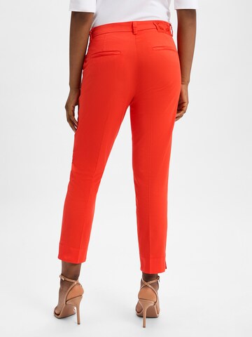 Regular Pantalon à plis 'Stella' Cambio en orange