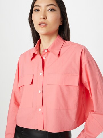 Oval Square Blouse 'Feeling' in Orange