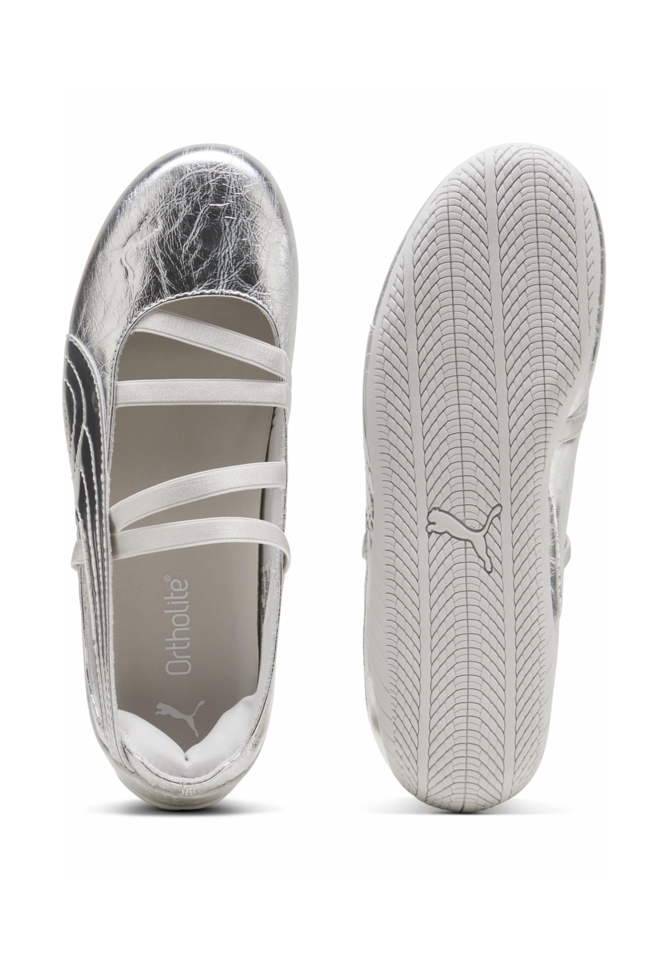 PUMA Ниски маратонки 'Speedcat' в сребърно