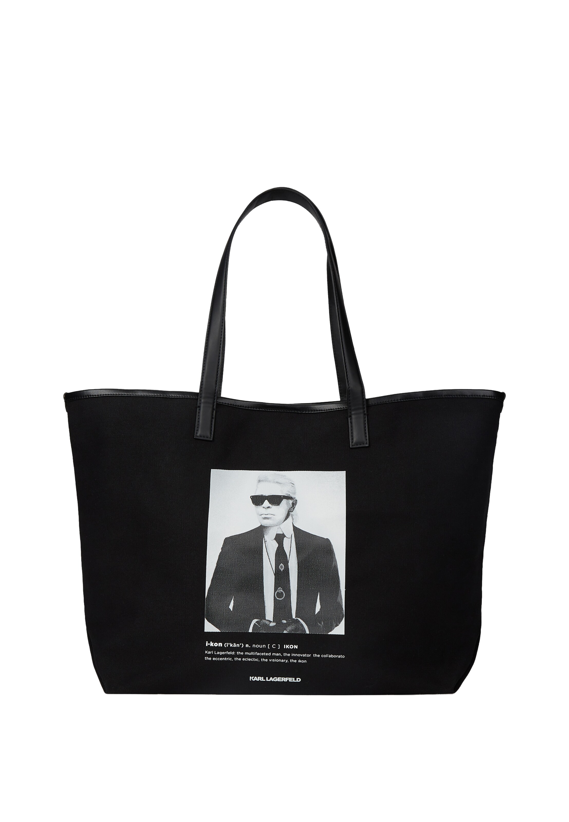 Karl Lagerfeld Shopper in Schwarz: Vorderseite