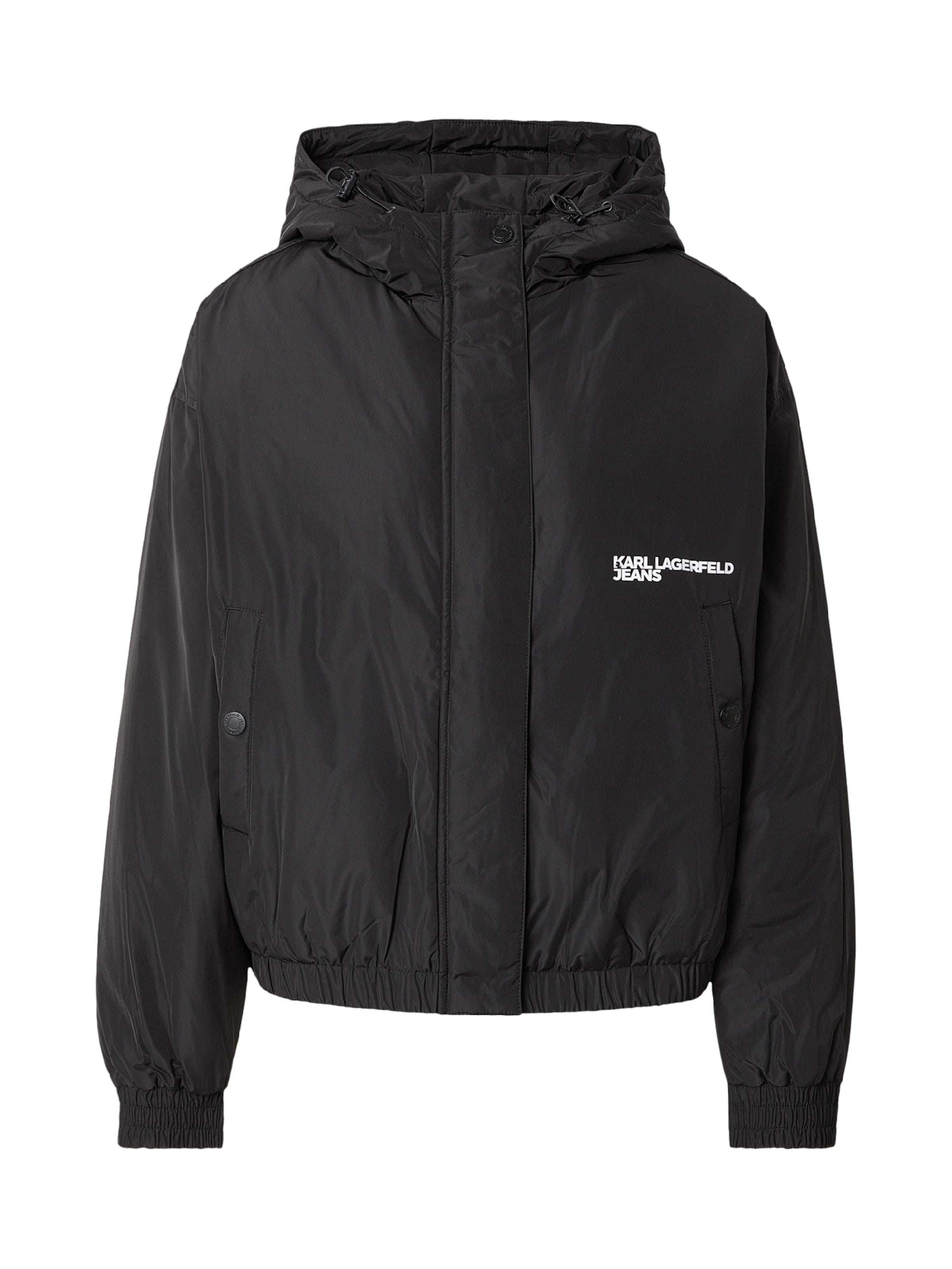 KARL LAGERFELD JEANS Tussenjas in Zwart: voorkant