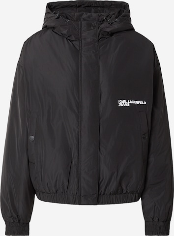KARL LAGERFELD JEANS Overgangsjakke i sort: forside