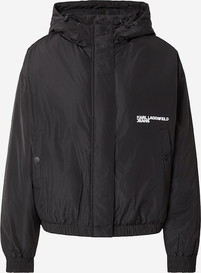 KARL LAGERFELD JEANS Prechodná bunda - čierna / biela, Produkt