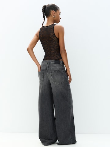 Pull&Bear Shirt bodysuit in Black