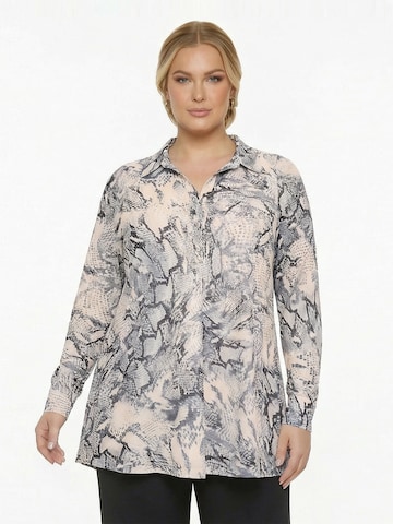YOEK Tuniek in Beige: voorkant