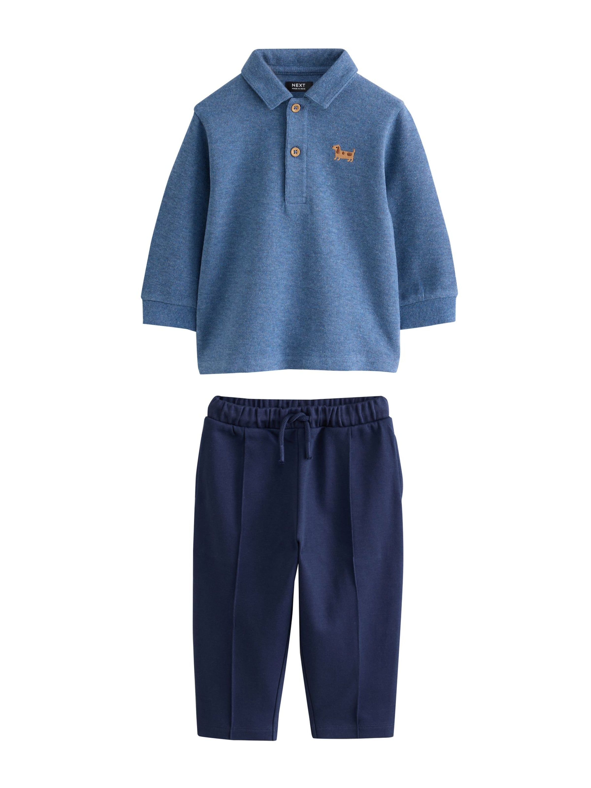 Next Joggingpak in Blauw: voorkant