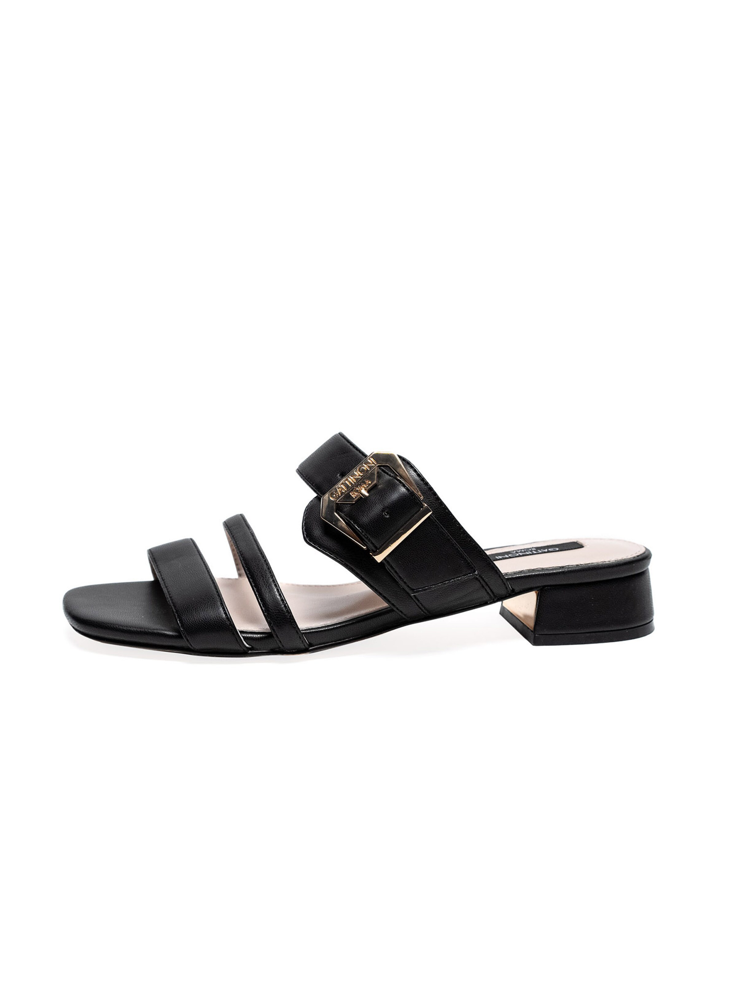 Sandalo di Gattinoni in nero: frontale