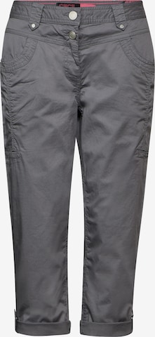 CECIL Slim fit Pants 'New York' in Grey: front