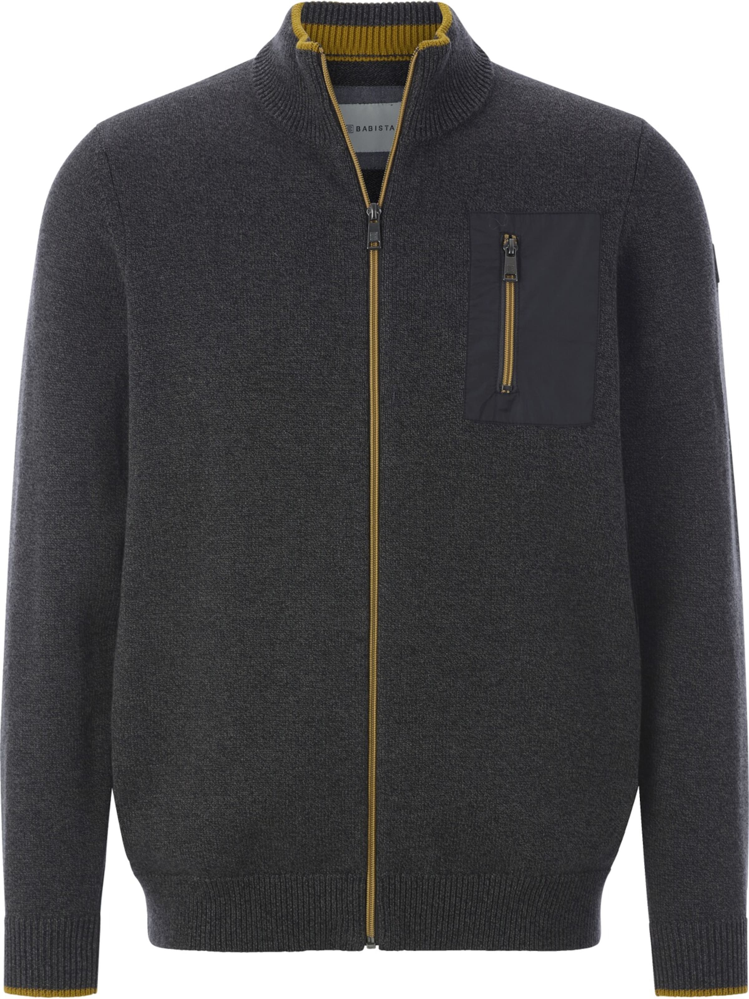 BABISTA Strickjacke 'Falon ' in Grau: Vorderseite