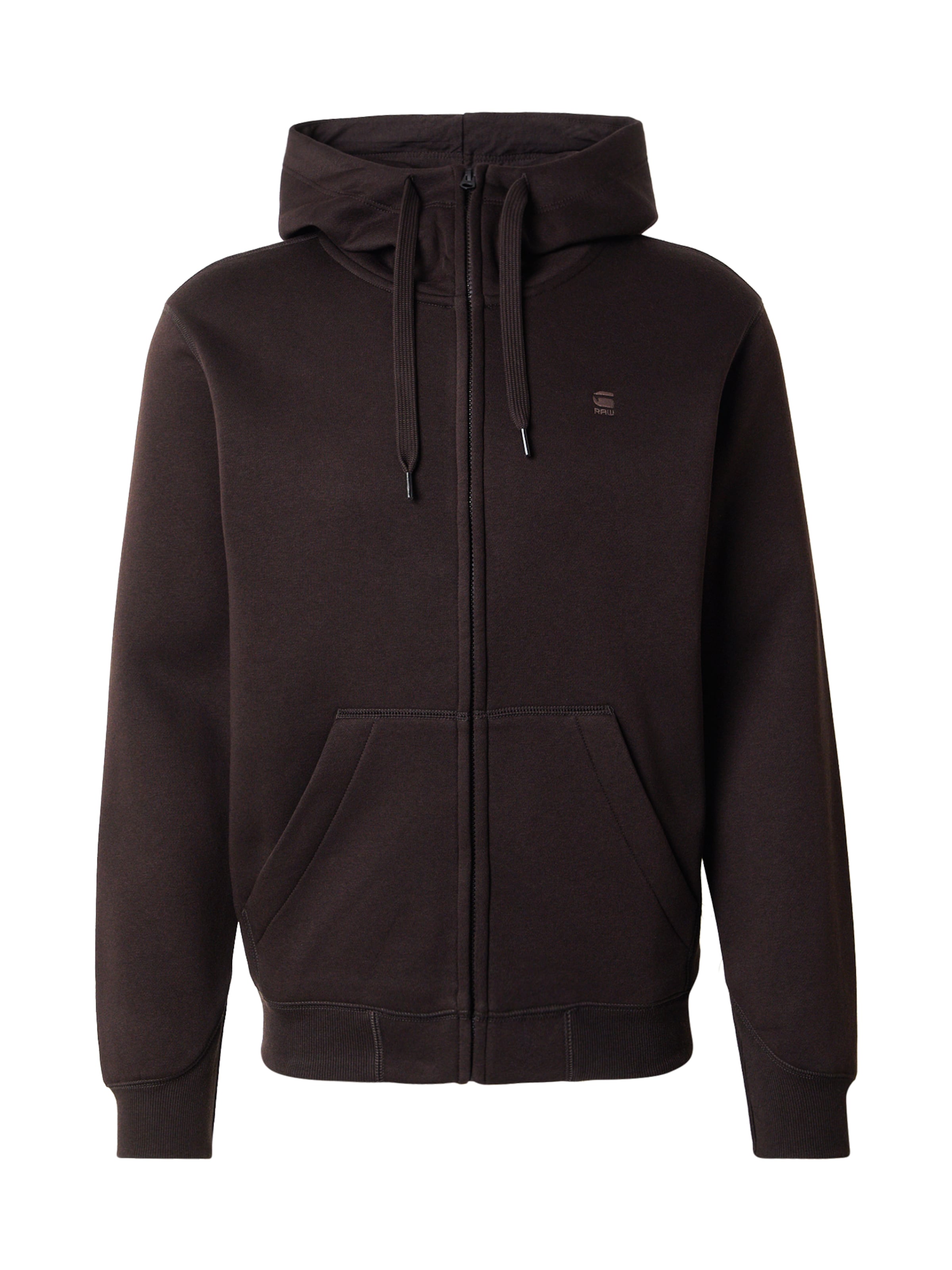 G-STAR Mikina 'Premium Core' – hnědá: přední strana