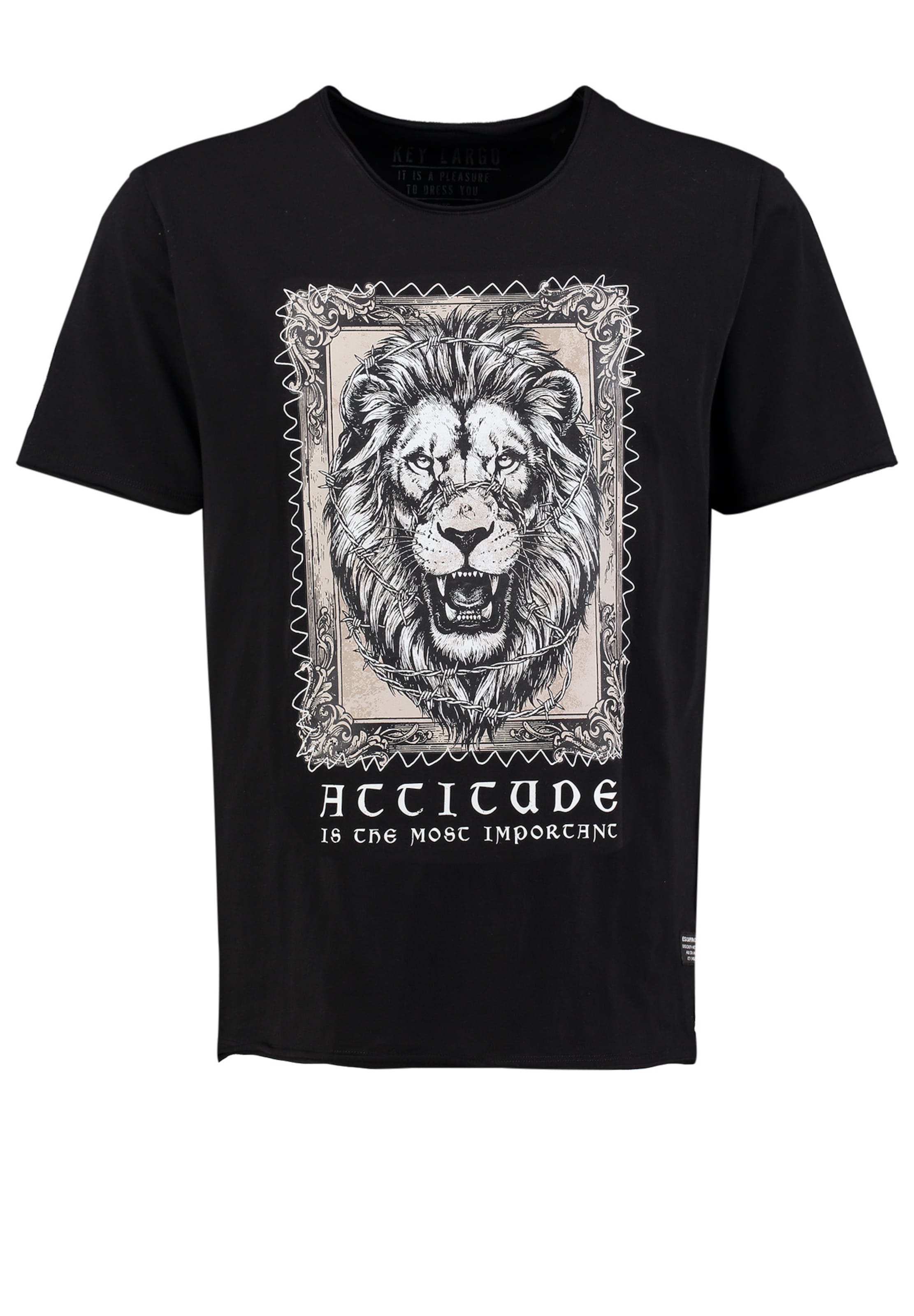T-Shirt 'KLAttitude' Key Largo en noir : devant