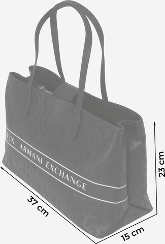 ARMANI EXCHANGE Shopper in Zwart