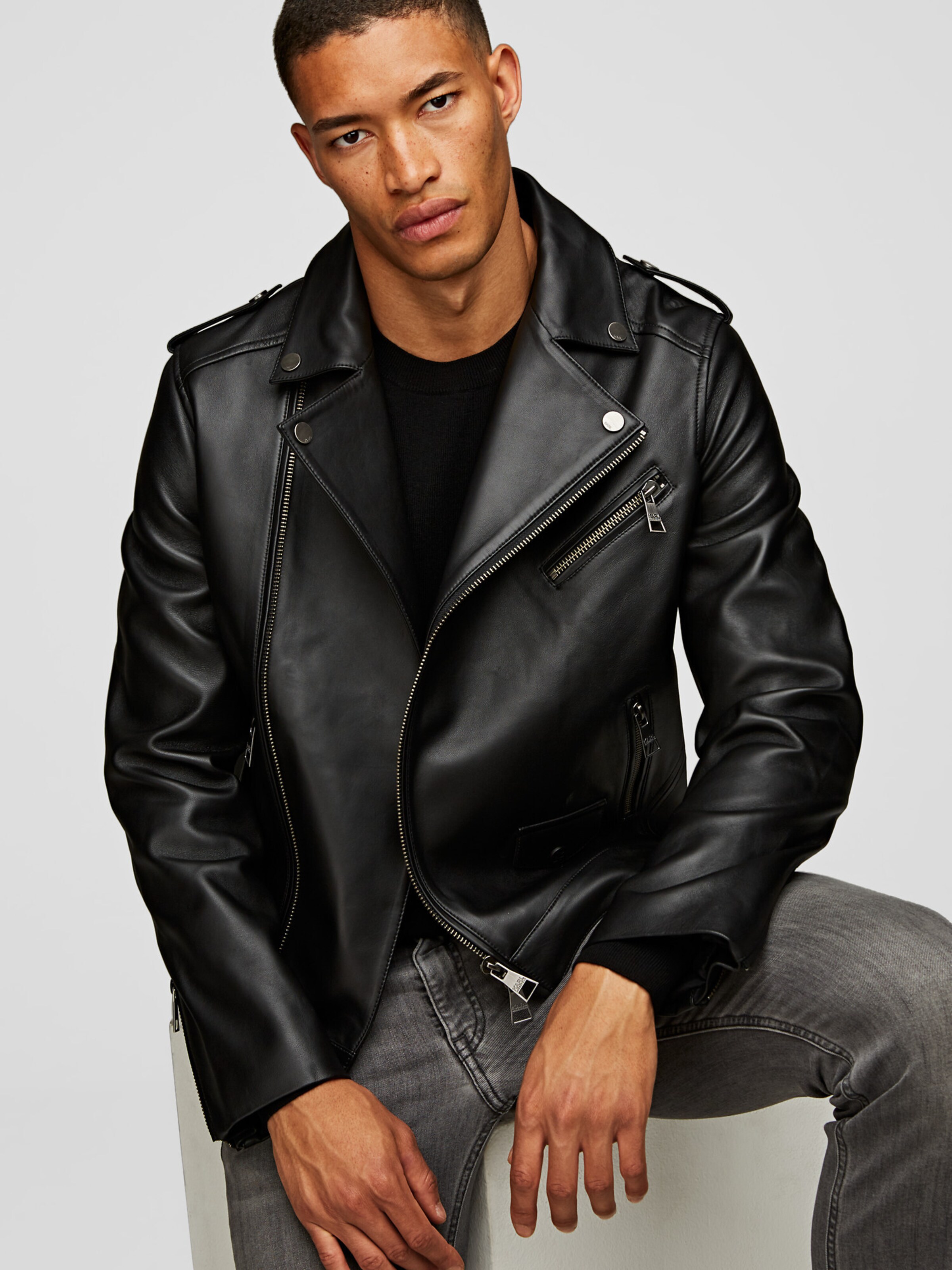 Veste mi saison Karl Lagerfeld en Noir ABOUT YOU