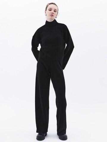 Wide Leg Pantalon OXXO en noir
