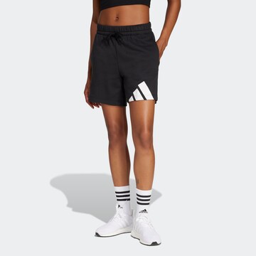 ADIDAS SPORTSWEAR Szabványos Sportnadrágok 'Essentials' - fekete: elől