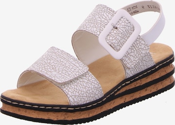 Rieker Sandals '62950' in White: front