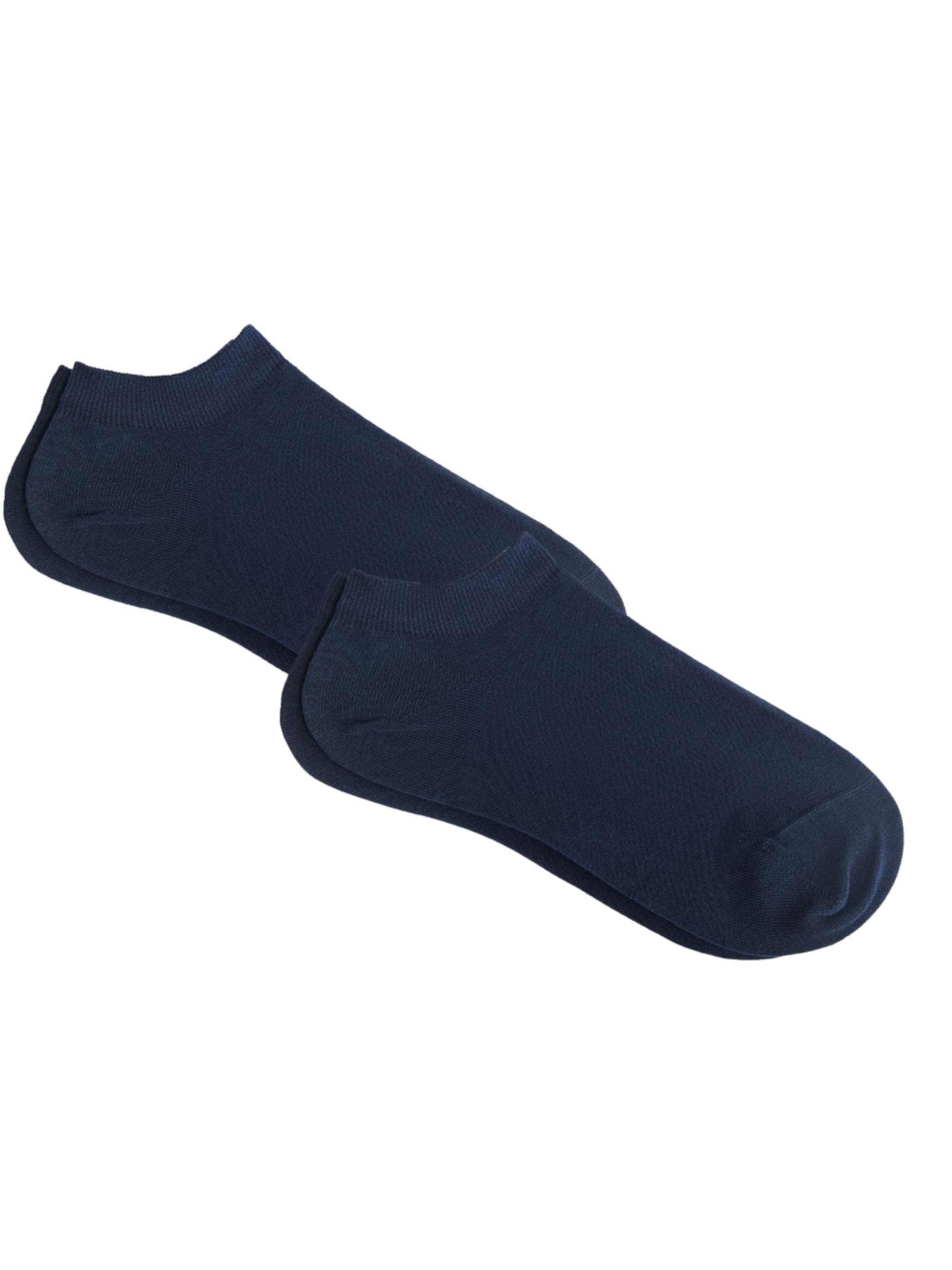 Albero Natur Socks 'Bio-Baumwoll-Sneakersocken Unisex - 2er Pack' in Blue: front