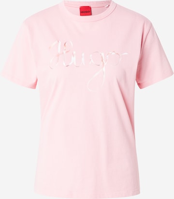 T-shirt 'Damacia 5' HUGO en rose : devant