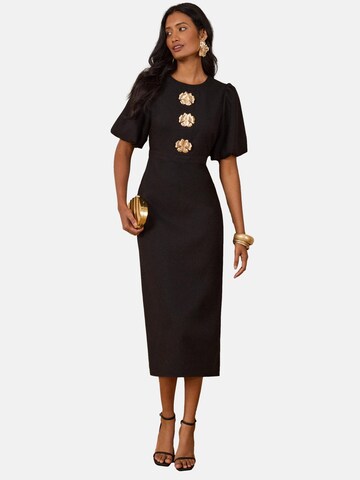 Robe love & roses en noir : devant