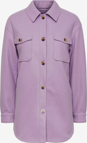 PIECES Between-Season Jacket 'Judy' in Purple: front