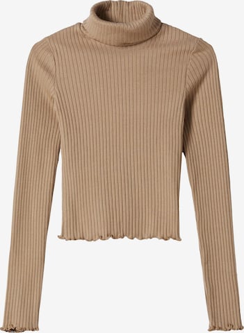 Bershka Sweater in Beige: front