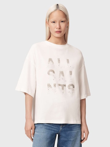 AllSaints Póló 'STACKS AMELIE' - fehér: elől