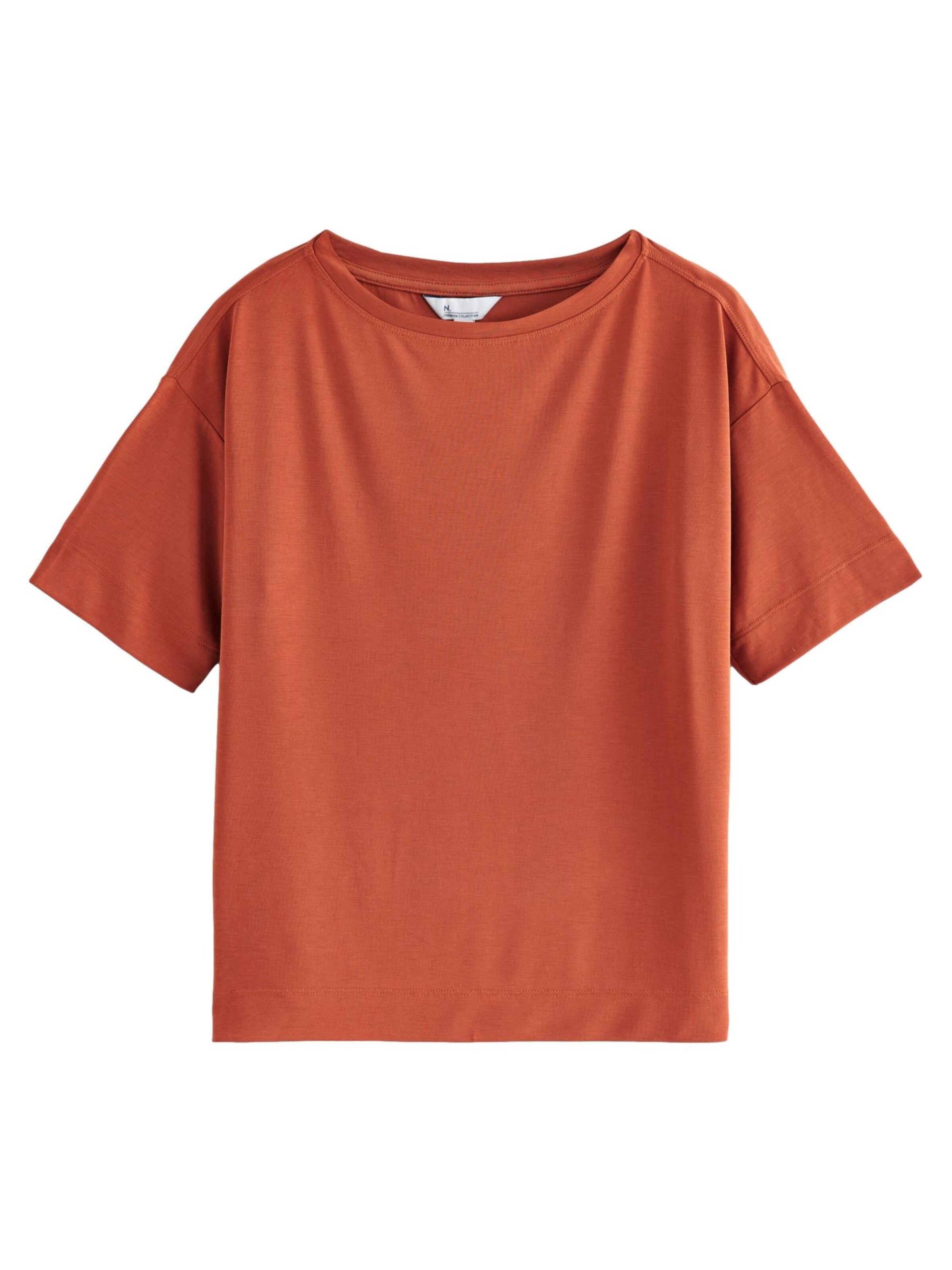 Next Shirt in Orange: front
