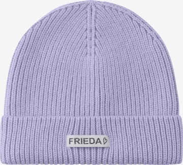 Frieda & Freddies NY Beanie in Purple: front