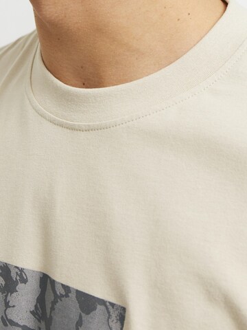 T-Shirt 'JCOTARMAC' JACK & JONES en beige